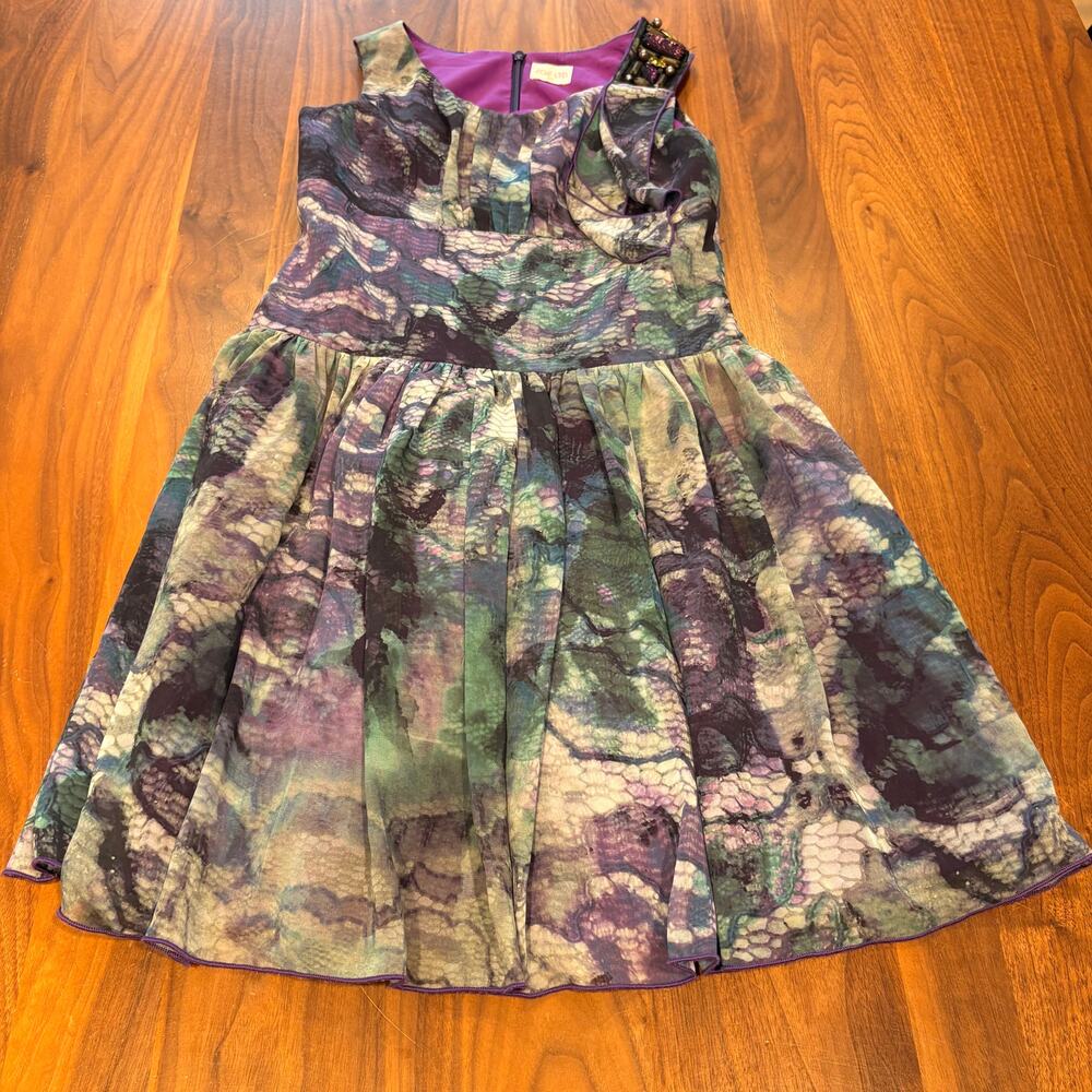 Size 10 Dress Zoe Ltd Purple Floral Lace
